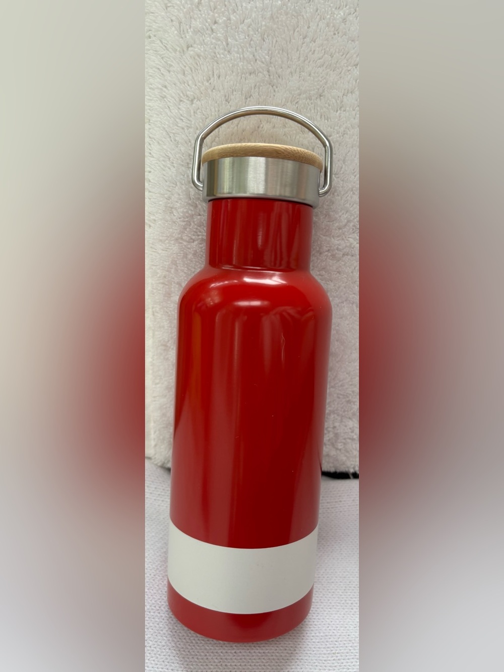 HBC STRIPES "Top-Handle Travel Mug" Still sealed in original pkg.
